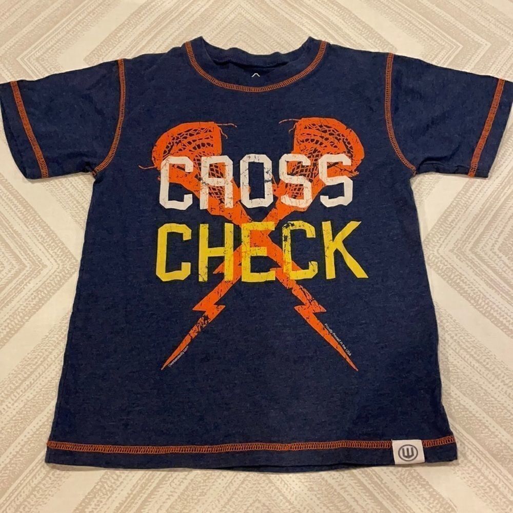 Wes and Willy Boys Cross Check Lacrosse T-Shirt